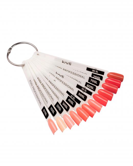 Farbpalette Gel-Lacke der Kollektion Salmon (12 Tips)